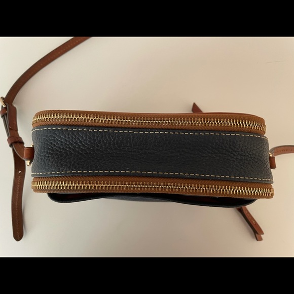 Dooney and Bourke Navy Pebble Leather Crossbody - Picture 5 of 9